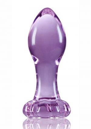 Crystal Premium Glass Flower Probe - Purple