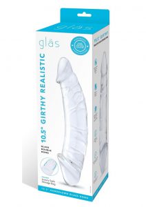 Glas Girthy Realistic Glass Double Dong 10.5in - Clear