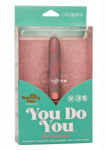 Naughty Bits You Do You Rechargeable Silicone Mini Massager - Green/Pink