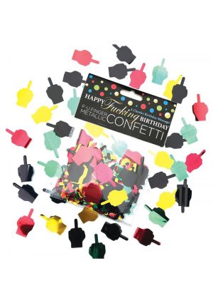 Happy F`n Birthday FU Finger Confetti - Multicolor