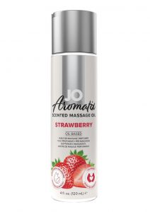 Jo Aromatix Massage Oil 4oz - Strawberry
