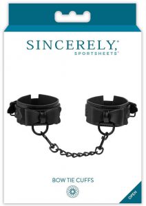 Sincerely Bow Tie Cuffs - Black