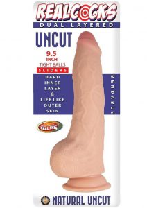 Realcocks Dual Layered Uncut Slider with Tight Balls 9.5in - Vanilla