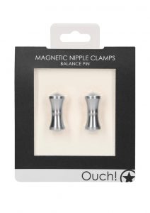 Ouch! Magnetic Nipple Clamps Balance Pin - Silver