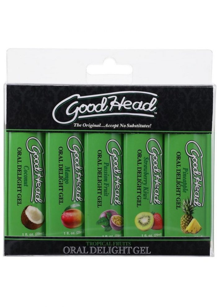GoodHead Oral Delight Gel Tropical Fruits (5 Pack) 1oz.