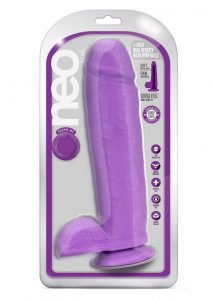 Neo Dual Density Dildo 11in - Neon Purple