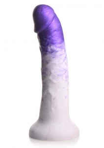 Strap U Real Swirl Realistic Silicone Dildo - Purple