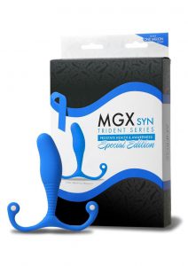 Trident Series MGX Syn P-Spot Prostate Stimulator - Blue