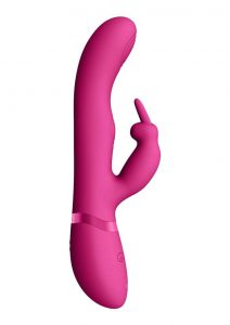 Vive May Dual Pulse-Wave andamp; Vibrating C-Spot andamp; G-Spot Rechargeable Silicone Rabbit - Pink