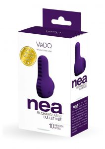 VeDO Nea Rechargeable Silicone Bullet Vibrator - Deep Purple