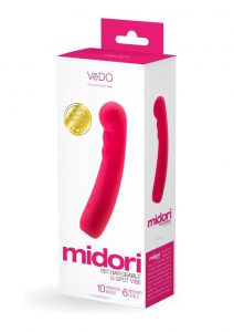 VeDO Midori Rechargeable Silicone G-Spot Vibrator - Foxy Pink