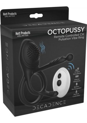 Decadence Octopussy Silicone Vibe - Black