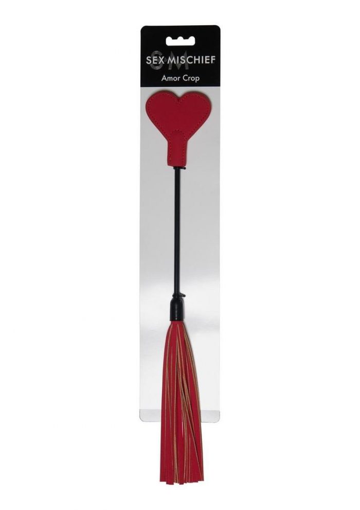Sex andamp; Mischief Amor Crop - Red/Black