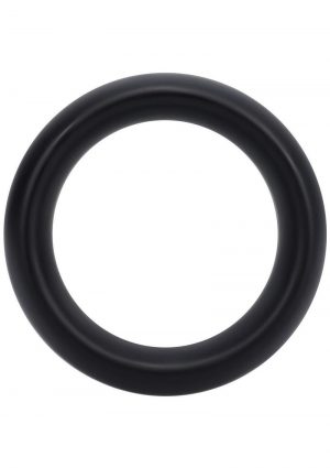 Rock Solid The Silicone Collar Cock Ring - Medium - Black