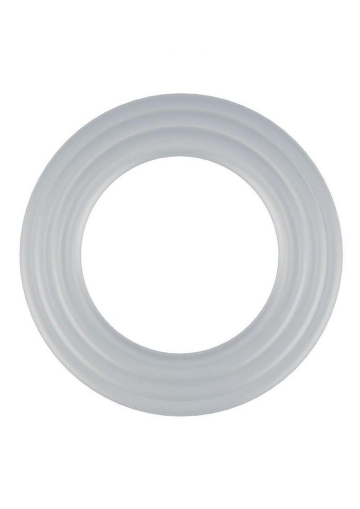 Rock Solid Tri-Pack Silicone Gasket Cock Ring - White