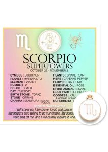 Warm Human Zodiac Scorpio