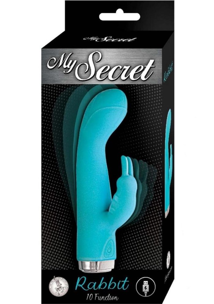 My Secret Rabbit Rechargeable Silicone Rabbit Vibrator - Aqua