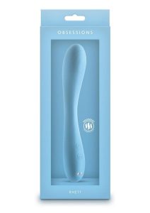 Obsessions Rhett Rechargeable Silicone Vibrator - Blue