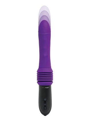 Whipsmart Thrusting Rechargeable Silicone Sex Machine - Purple/Black