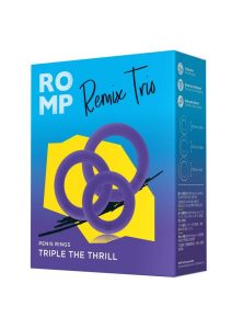 Romp Remix Trio Silicone Cock Rings (3 Piece) - Purple