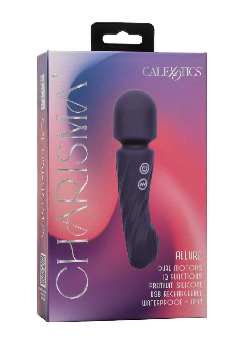 Charisma Allure Rechargeable Silicone Massager Wand - Blue