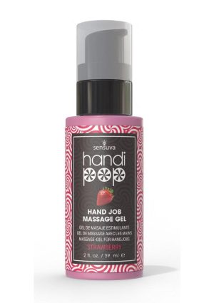 HandiPop Edible Hand Job Massage Gel Strawberry 2oz