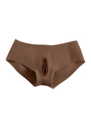 Gender X Undergarments Briefs with Silicone Vagina - Chocolate