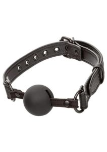 Nocturnal Collection Adjustable Silicone Ball Gag - Black