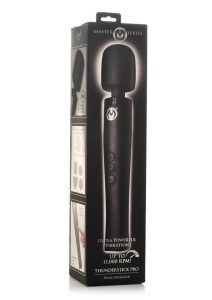 Master Series Thunderstick Pro Wand Rechargeable Silicone Wand - Black
