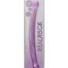 RealRock Crystal Clear Non Realistic Double Dildo 17in - Purple